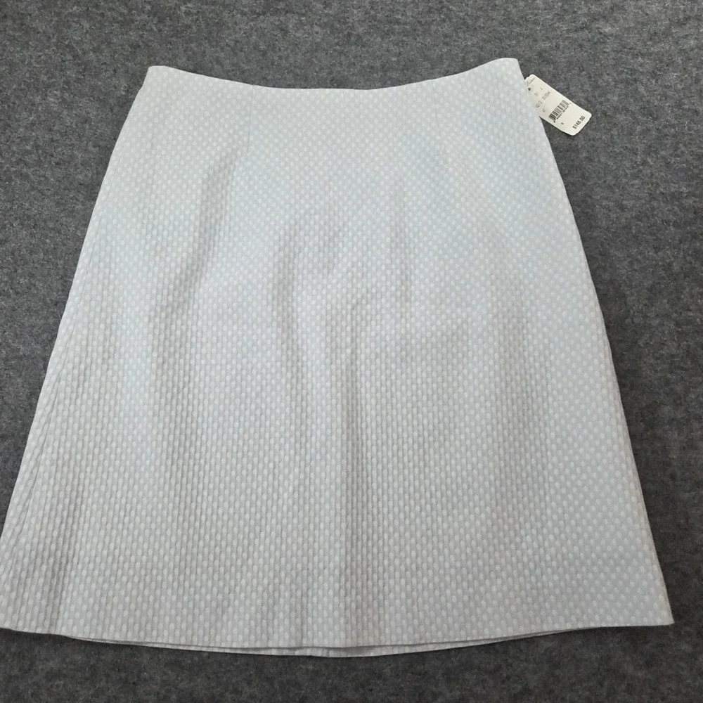 Brooks Brothers Pale Blue‎ Waffle Cotton Skirt Size 6 $148